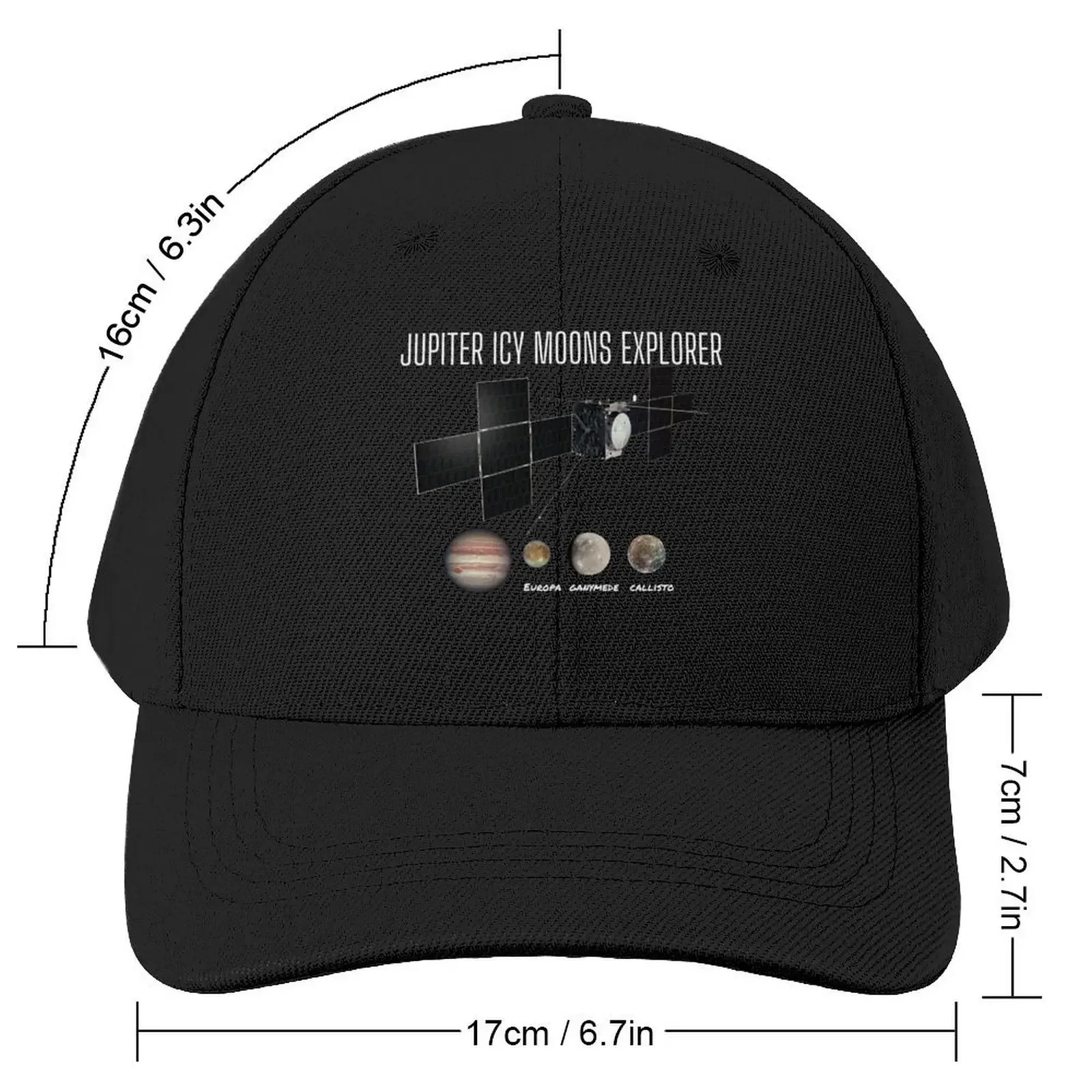 JUICE Mission by ESA and JAXA: Show Your Support for Jupiter Icy Moons Exploration by ESA - Perfect for Astronomers Baseball Cap