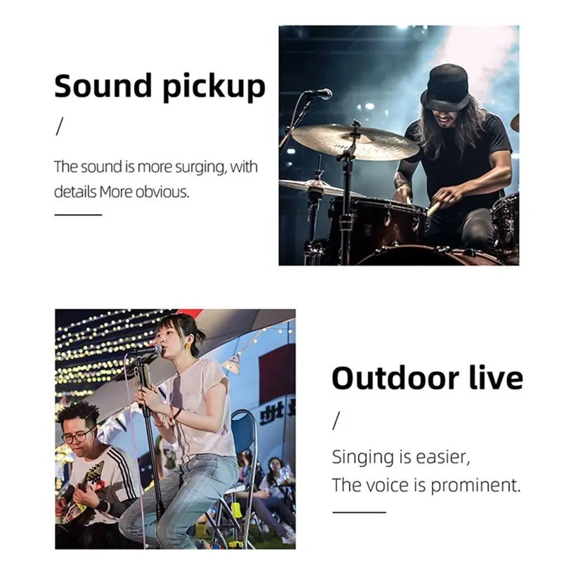 Y47A DM3 Dynamic Microphone Preamp 28dB Gain Stage Mic Amplifier, Lossless Sound for Live Speech Recording