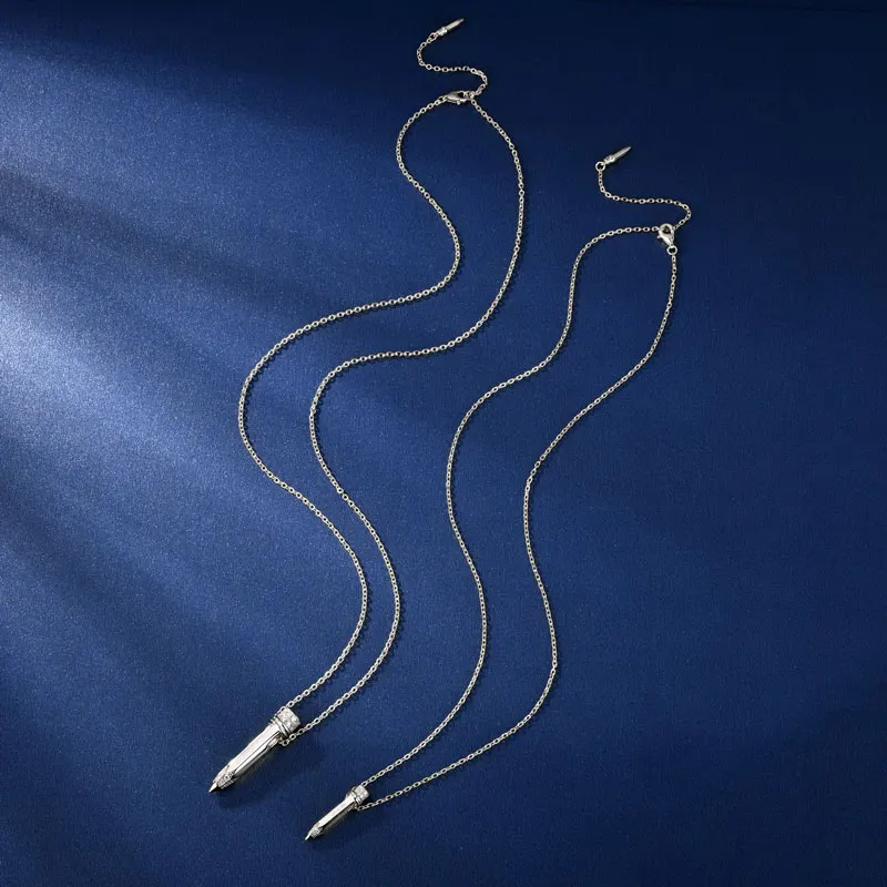 

Колье-подвеска Ehhai с муассанитом круглой огранки для пар, из настоящего серебра 925 пробы, подарок на День святого Валентина