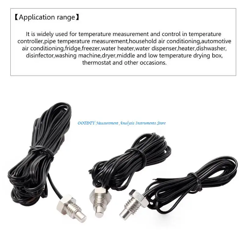 Cảm biến nhiệt độ nhiệt nhiệt 367D LAPE Cáp NTC cảm biến chống thấm 10K