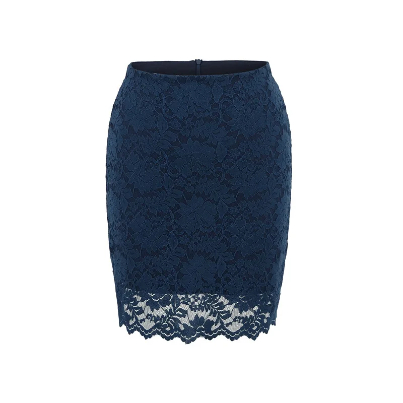 High-waisted Slim-fit Sexy Short Lace Wrap Hip Skirt for Women