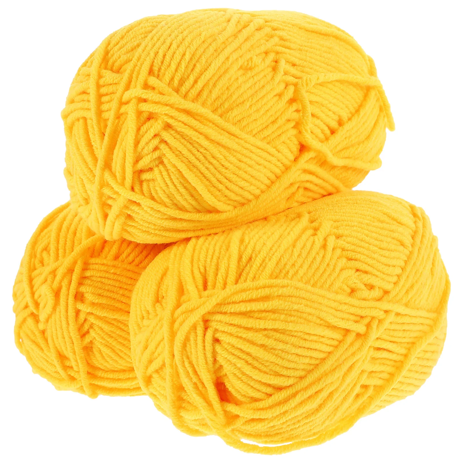 3 Rolls Crochet Yarn Crocheting Squishy Set for DIY Household Cotton Convenient Knitting Woolen Dishcloths Baby Teapots