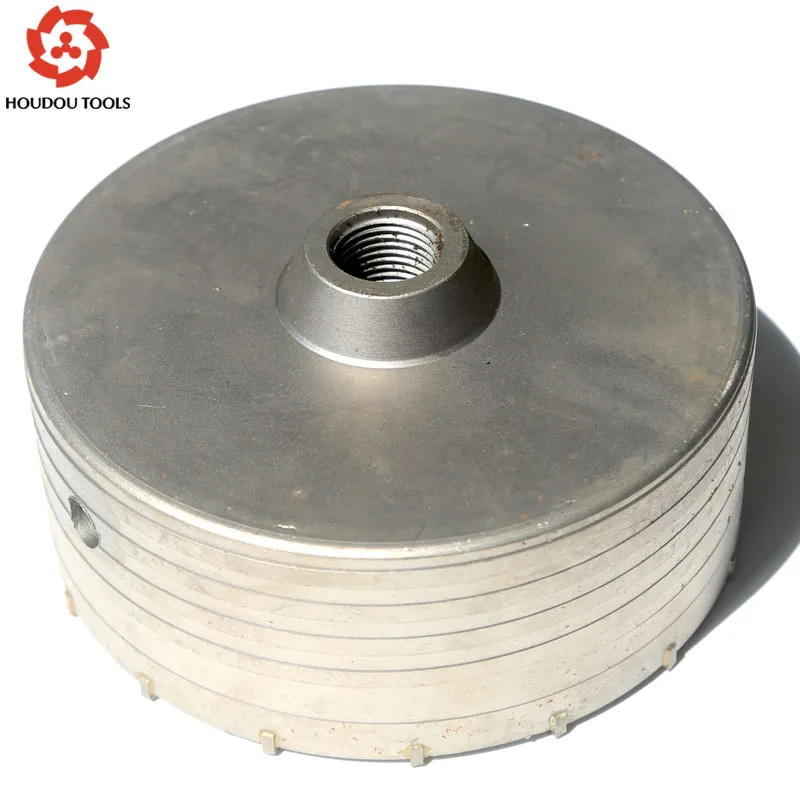 Cost Sale of 1PC of High Quality Carbide Tipped Wall Hole Saw 125-160mm*M22 Strengthened Electric Hammer Hole Saw for Wall