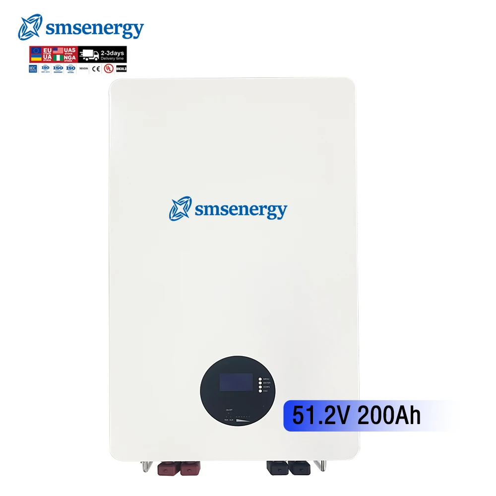 

51.2V 200Ah LiFePO4 Stackable Wall-Mounted Home Storage Battery With CAN Communication For Home Use