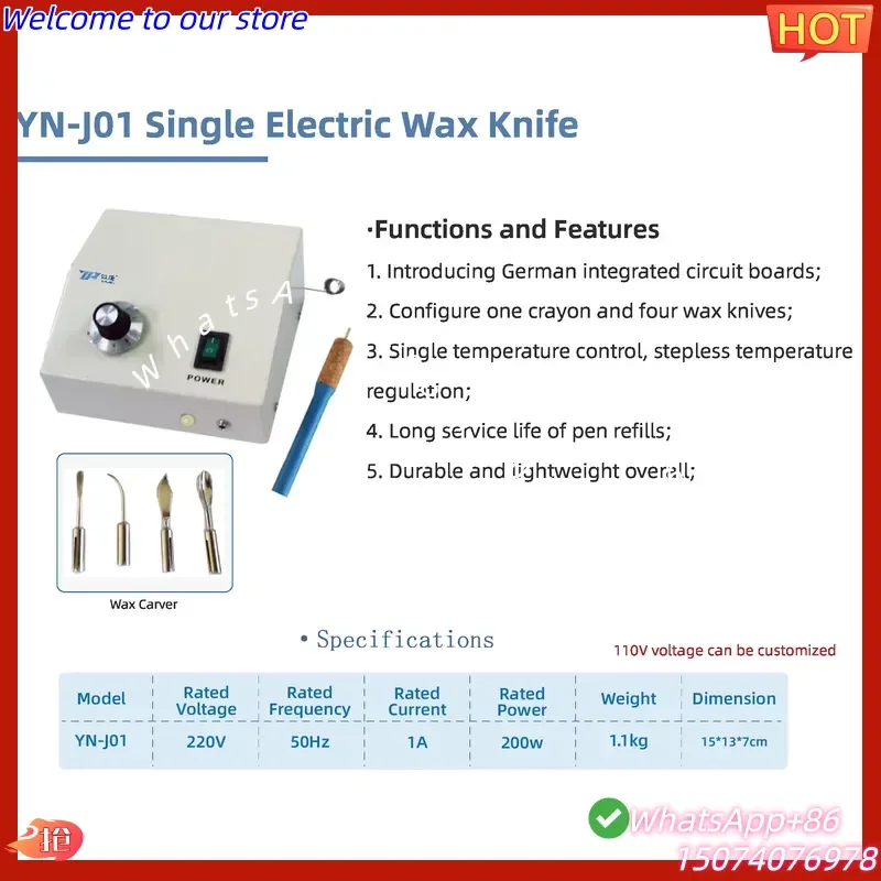 2026 YIPANG Single Electric Wax Knife Lab Sculpting Precision Carving Tool Adjustable Temperature Reliable Operation