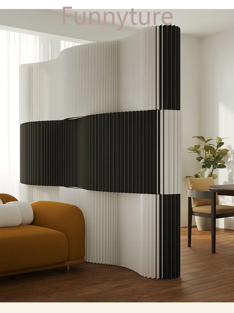 DIY Folding Paper Wall Partition Screen Office Porch Partition Mobile  Room Divider Home Decoration Office Divider