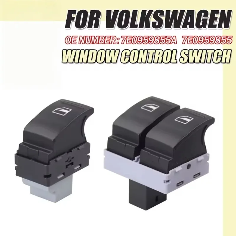 Car Window Lifter Master Control Switch Button For VW Transporter T5 T6 2005-2014 Car Parts Accessories 4Pins 7E0959855