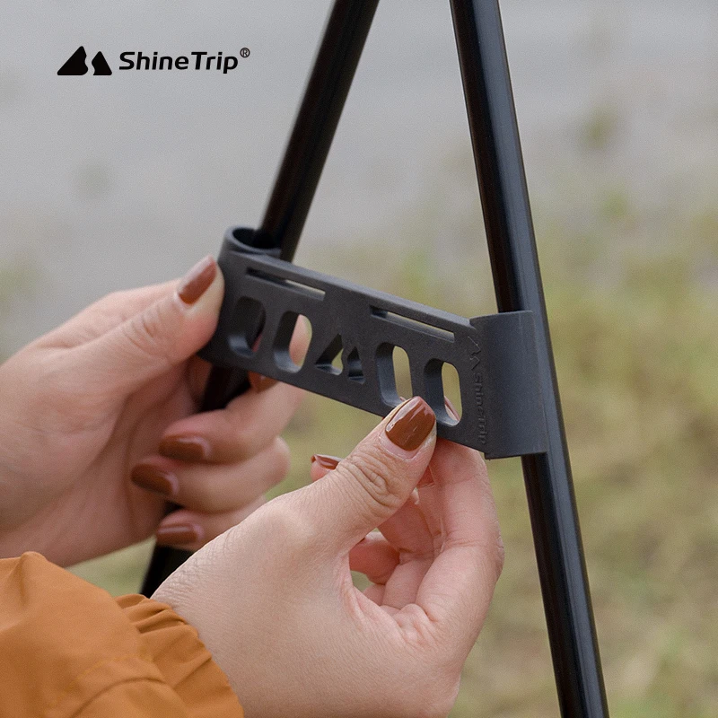 Shine Trip Outdoor Camping Triangle hanger Shelf Side Buckle Multifunctional Tableware Rack Stability Buckle multi tool