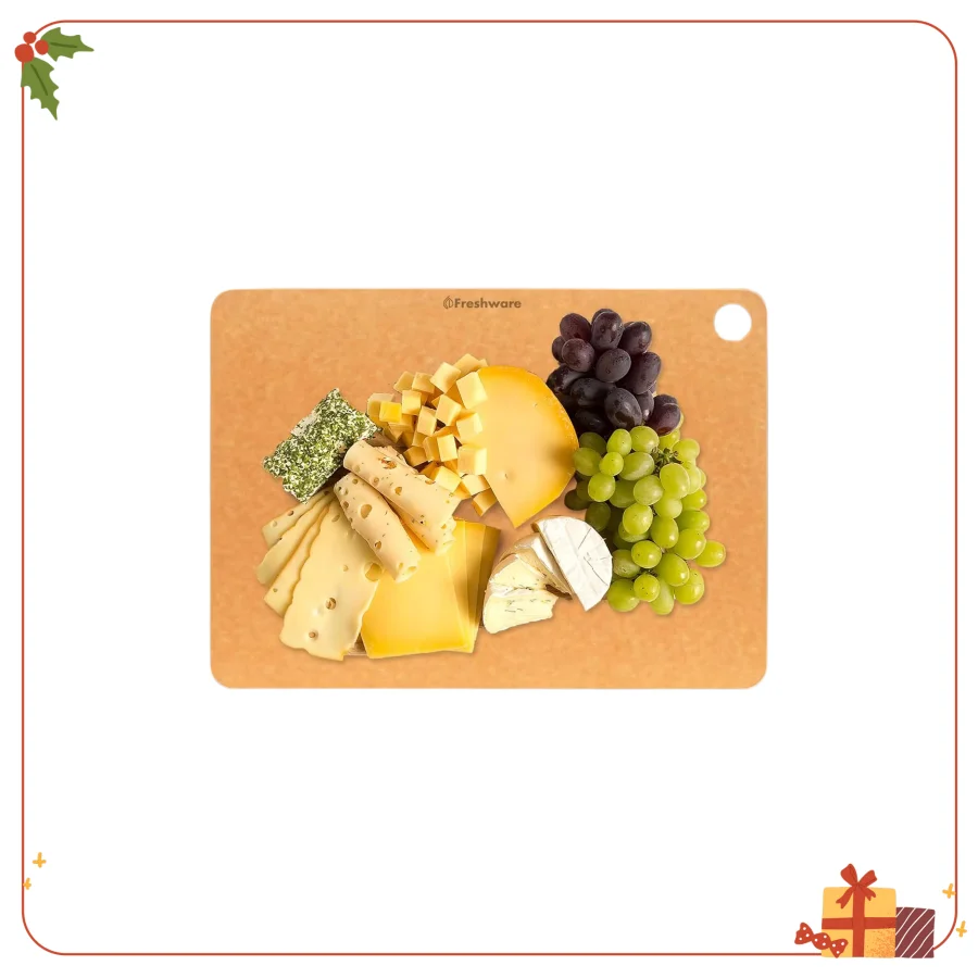 

Natural Wood Cutting Board 15x11.25 Inch, Dishwasher Safe Kitchen Chopping Block