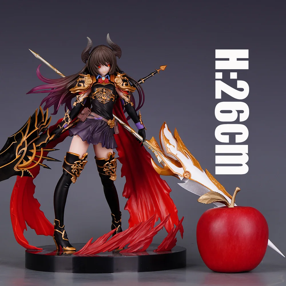 New Dark Dragon Knight Rage Of Bahamut Handmade Models Anime Game Theme 25cm Standing Posture Gk Action Figure Pvc Toys Gifts