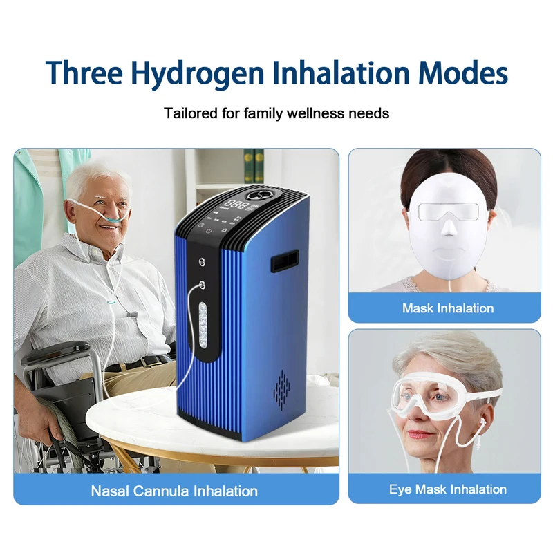 Physiotherapy Hydrogen Inhalation Machine 400ML 900ML1500ML Molecular H2 inhaler Therapy Hydrogen Water Generator Health Care