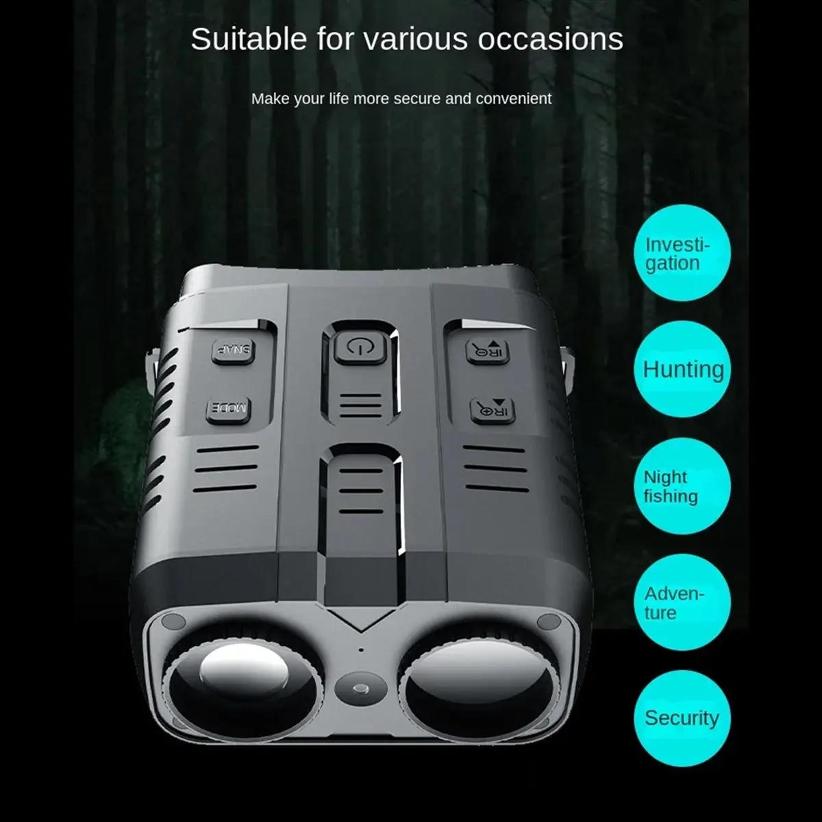 【~ New N07R】R19 Digital Night Vision Binoculars 4K 1080P Infrared Night Vision Goggle Recorder 300m for Outdoor Hunting Camping