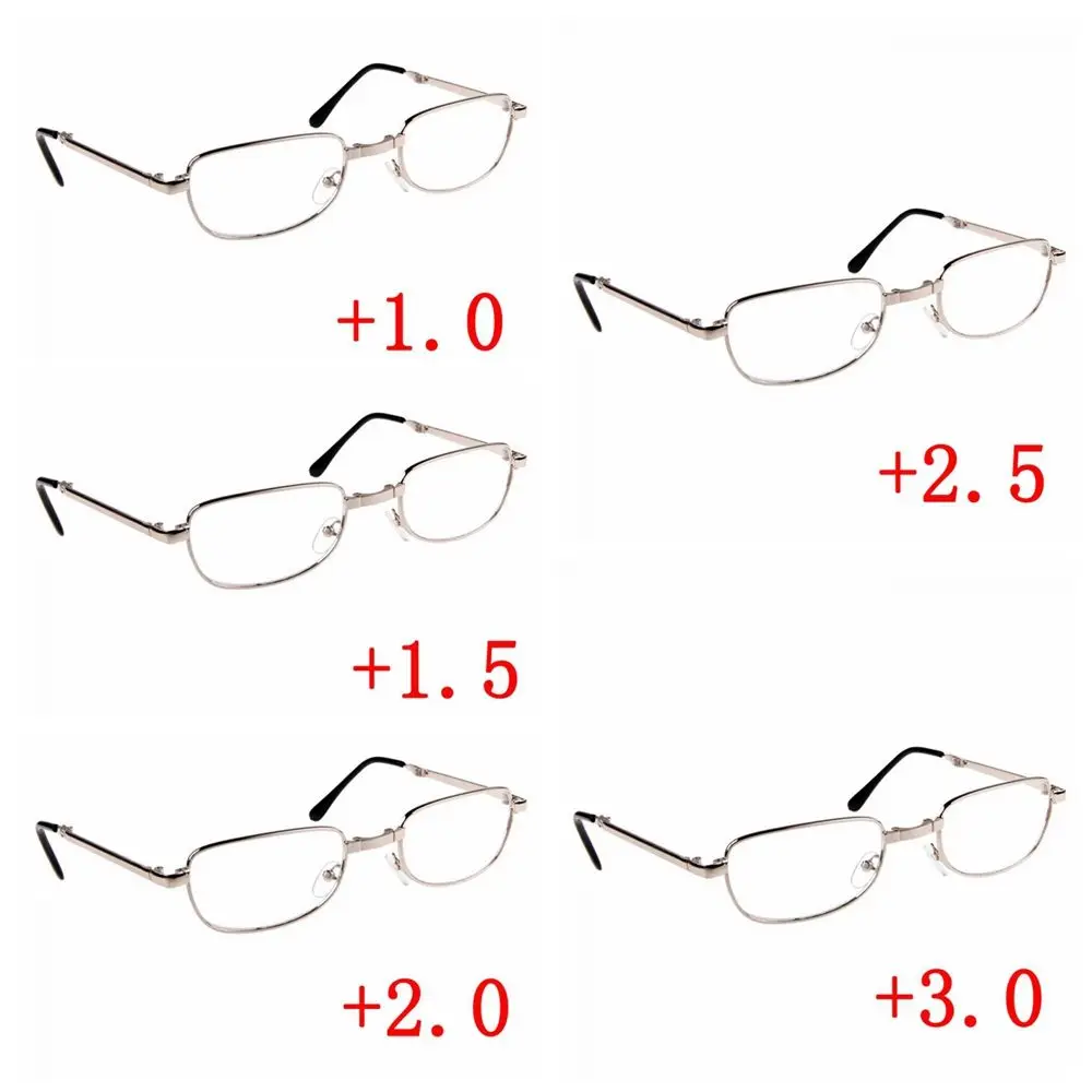 +1/ +1.5/ +2 /+2.5/ +3 Hot Metal Unisex Reading Glass Foldable Folded Hanging