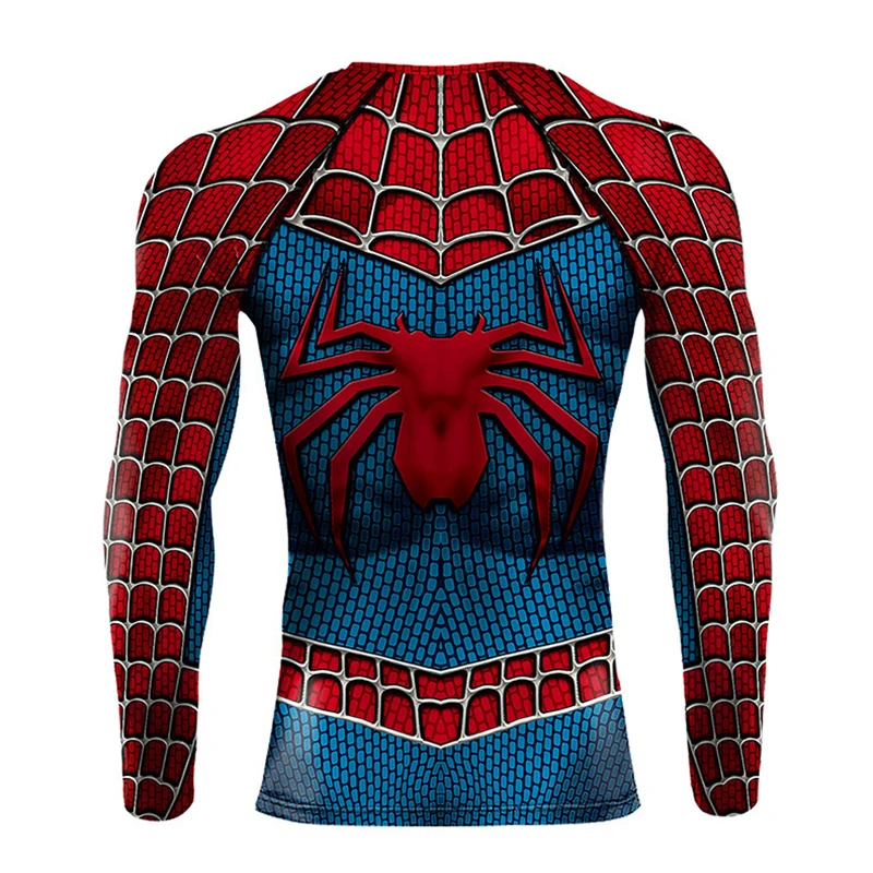 Movie Raimi Spiderman Cosplay Shirt Superhero  Fashion Sports Wear Tops Halloween Party Wolverine Men Spiderman Shirt T-Shirt