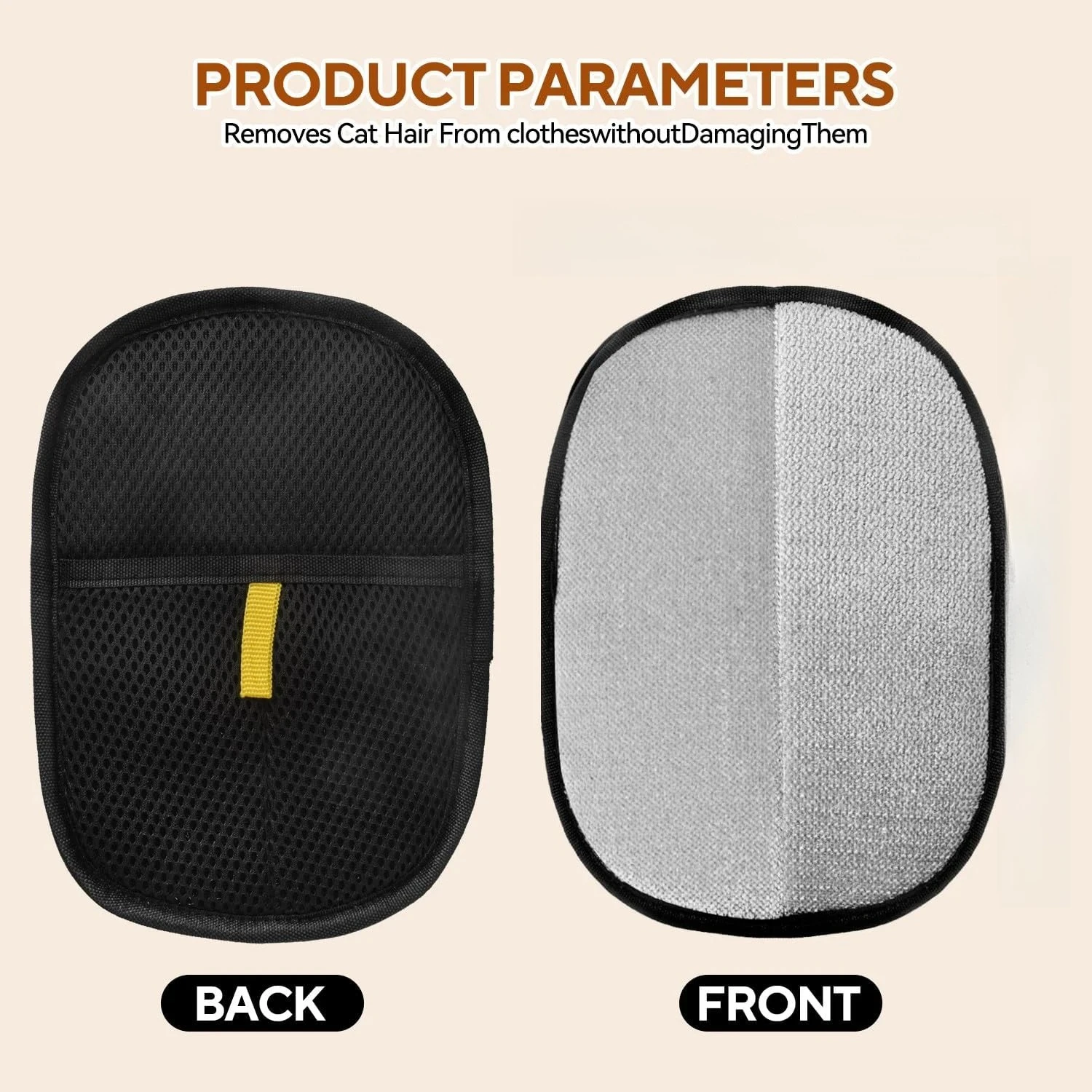 Double-sided pet cleaning gloves, reusable static removal glovesfor removing pet hair from carpets Pet hair removal tools