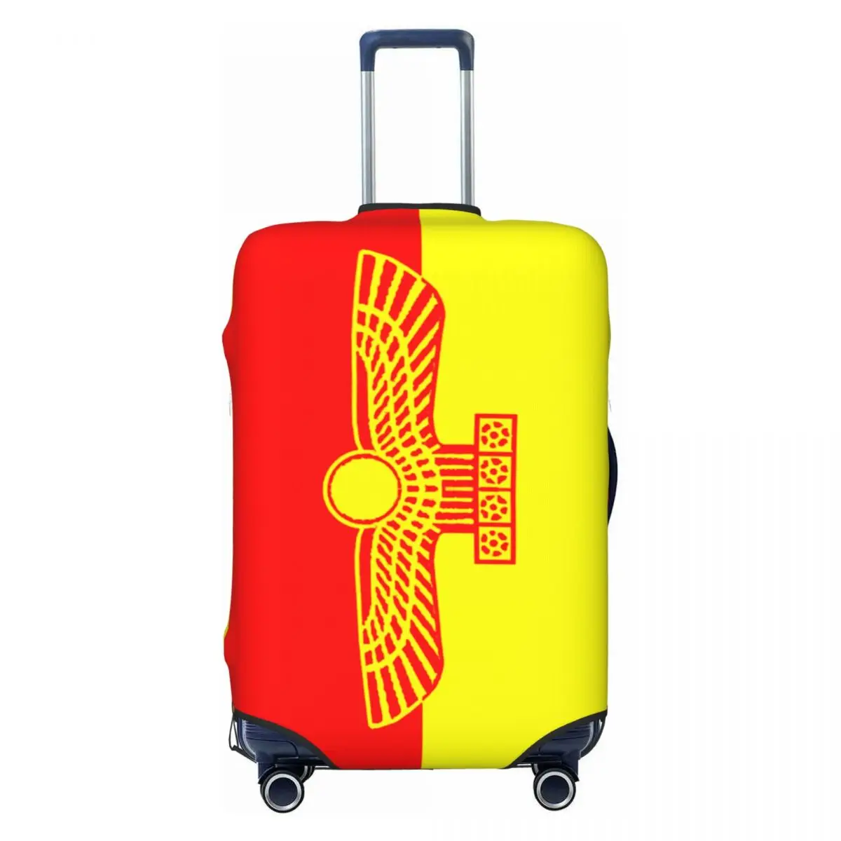 

Изготовленный на заказ арамейский флаг Suryoyo, дорожный чехол для багажа, моющийся чехол для чемодана Ancient Aram, подходит для 18-32 дюймов