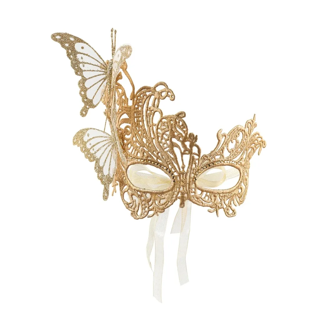 Princess Half Face Mask Butterfly Masquerade Performance Props Halloween Accessories
