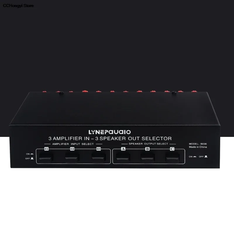 3-in-3-out passive amplifier speaker selection switch, audio switching distributor, comparator, lossless sound quality   1pcs