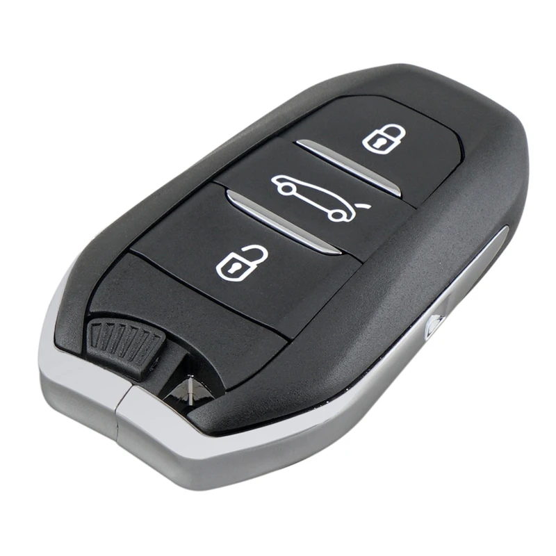 Car Smart Remote Key 3 Button 433Mhz 4A CHIP Fit For Peugeot 208 308 3008 508 5008 Traveller Expert