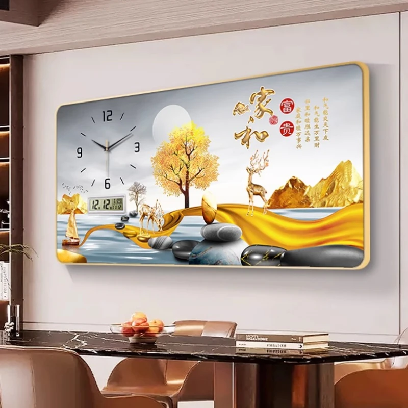 Light Luxury Wall Clock Minimalist Kitchen Digital Living Room Silent Pendulum Hands Wall Clock Fashion Unusual Horloge Decor