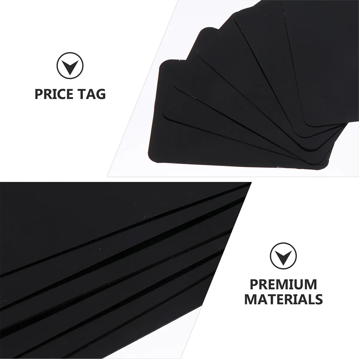 7pcs Erasable PVC Price Boards for Supermarket Bakery Restaurant Advertising Blackboard Tags