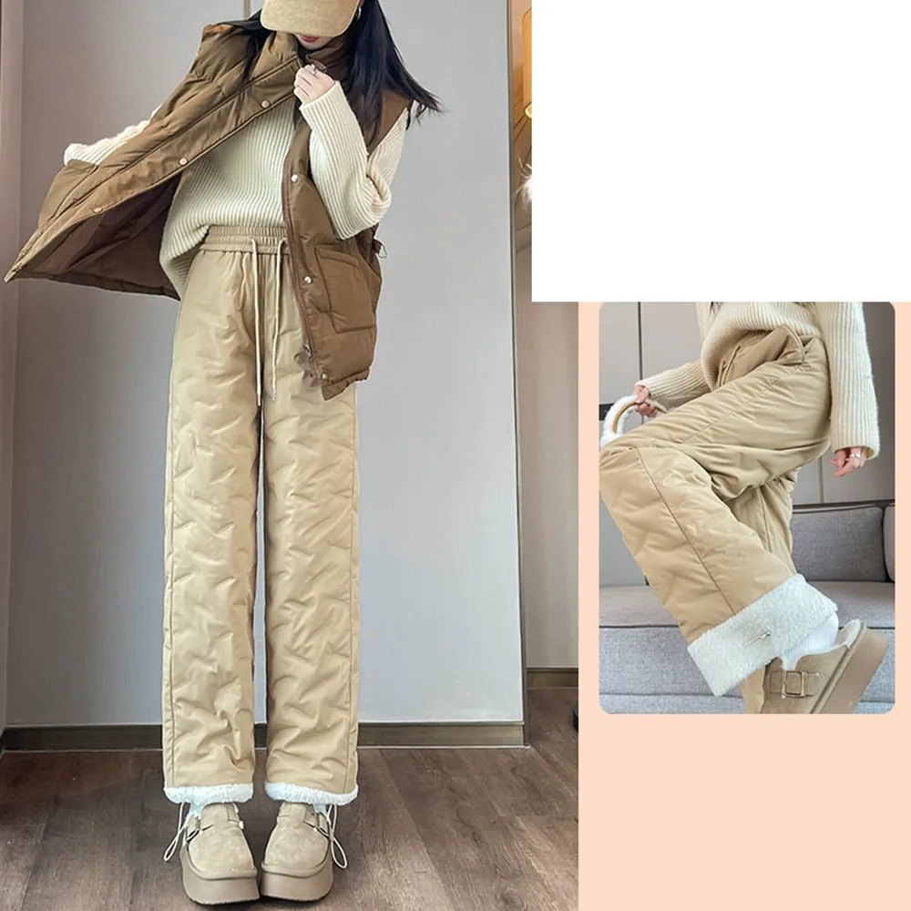 Cotton Plush Pants Women's Joggers Casual Winter Lambswool Warm Thicked Sweatpants Female Oversized Plus Size Fleece Trousers