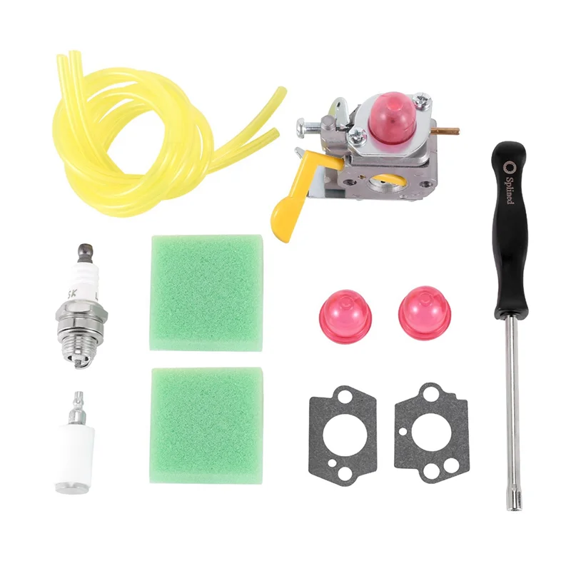 Carburetor AC04122 Fuel Line Kit for Poulan Featherlite Weed Eater FL20 String Trimmer Brushcutter C1U-W24 545081808