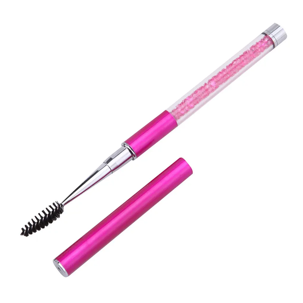 Glitter Eyelash Brush Reusable Eyelash Brush Cosmetic Mascara Wand Applicator Spooler Makeup Tool