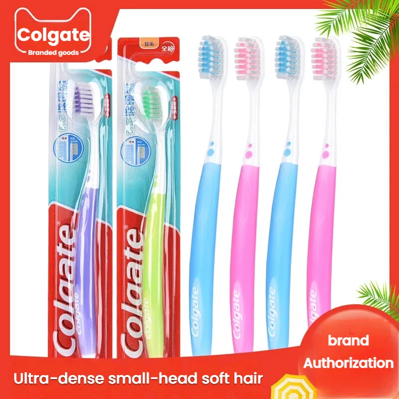 

Зубная щетка Colgate с ультра плотной щетиной, маленькая головка, мягкая щетина для глубокой очистки, используется для взрослых, чувствительные зубы, ежедневный уход
