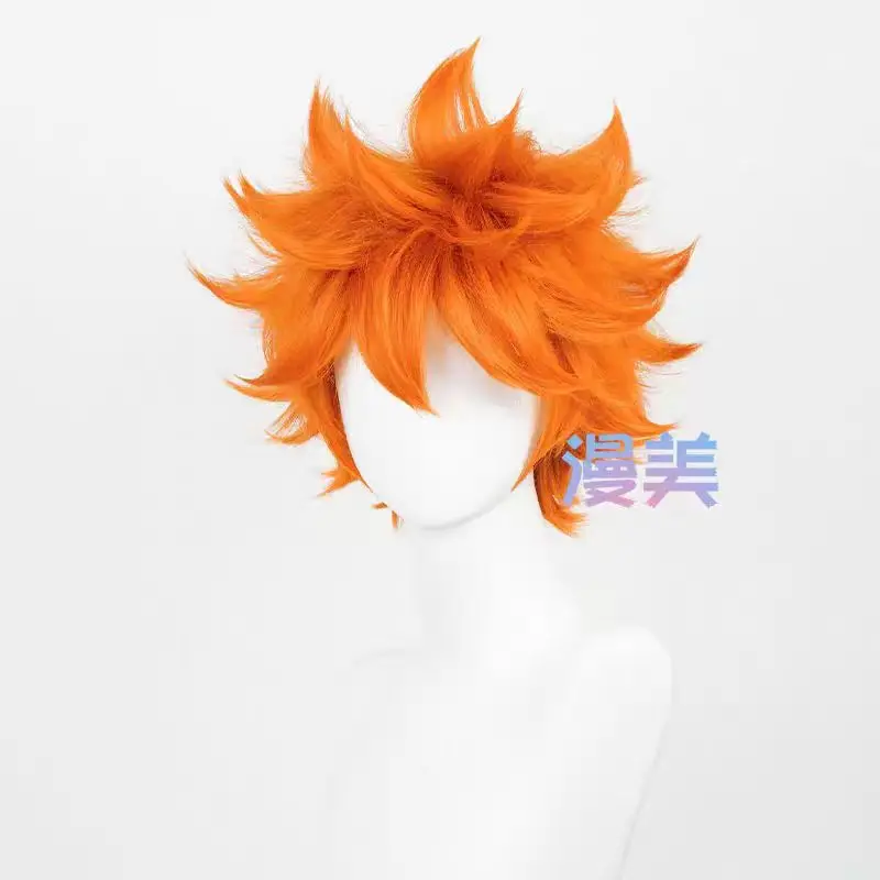 

Anime Hinata Shoyo Cosplay Wig Shoyo Hinata 30cm Orange Short Wigs Heat Resistant Synthetic Hair