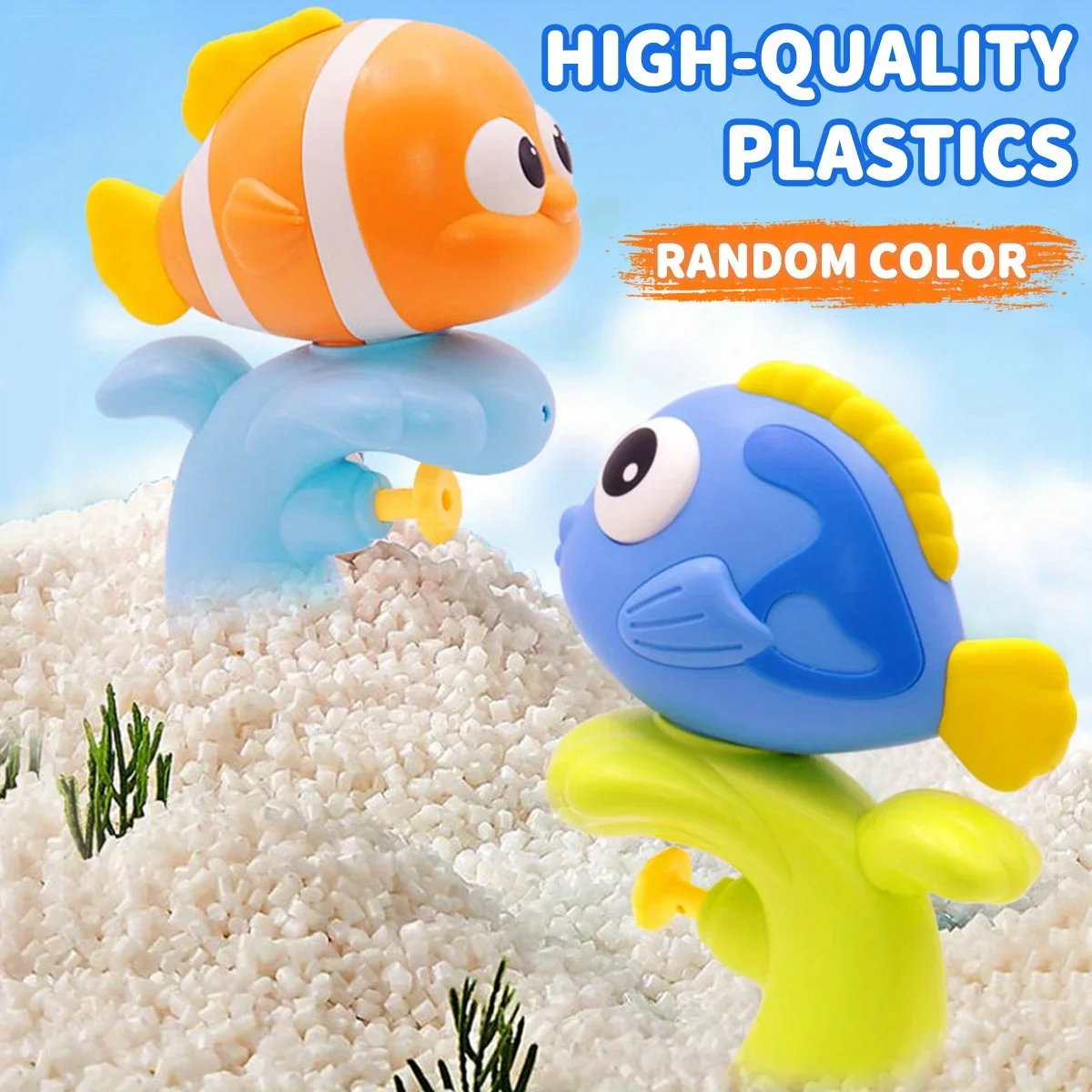 1pcs Cartoon Underwater Animal Splash-Friendly Water Gun - Long Range & Large Capacity, Beach & Bath Play, Gift for Boys & Girls