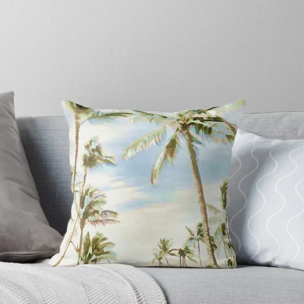 

Vintage Hawaiian Beach/Blue Throw Pillow Decorative Sofa Cushions Sitting Cushion Cushion Child pillow