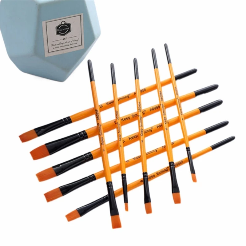 مجموعة فرش طلاء احترافية مكونة من 10 مقاسات للأطفال والكبار، رائعة للرسم بالماء أو الزيت أو الأكريليك K1KF