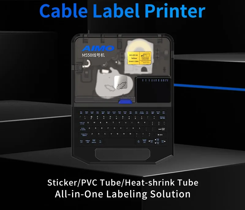 Universal Consumables Printing Thermal Transfer Cable Label Printer For Label, PVC, HEAT SHRINK TUBE