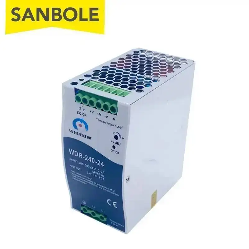WDR-240-24 240W Single Group Output Guide DIN Rail Industrial Switching Power Supply 10A Motor Drive