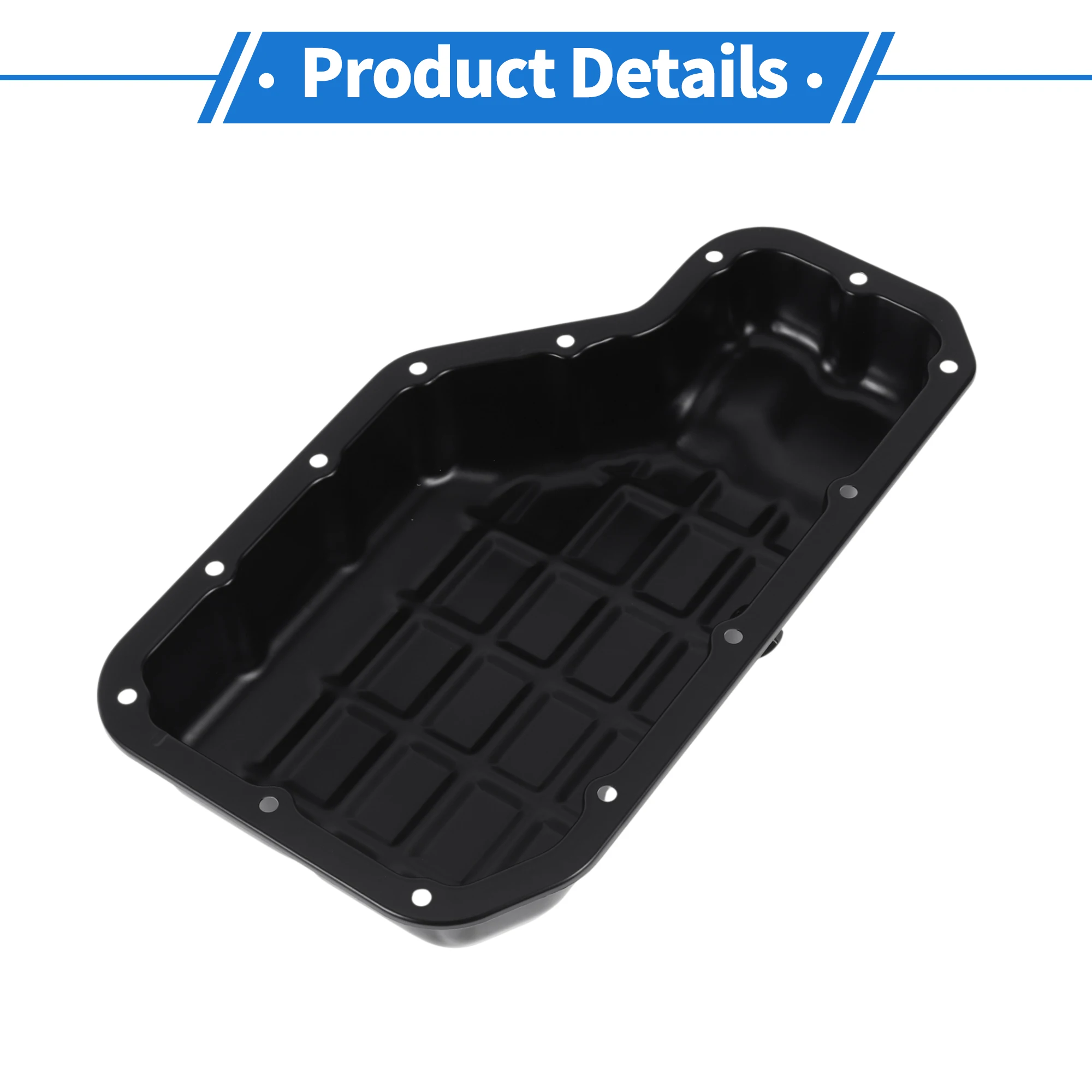 

UXCELL No.215103C600 Масляный поддон двигателя Масляный поддон поддона трансмиссии для Kia Borrego 2009-2011 Железный черный