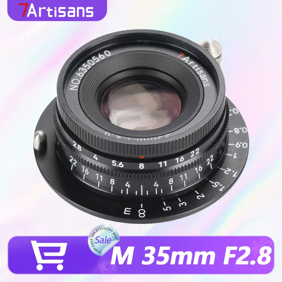 7Artisans 35mm F2.8 Leica M Ultra Light Pancake Lens Manual Focus 88g for Street Travel Photography