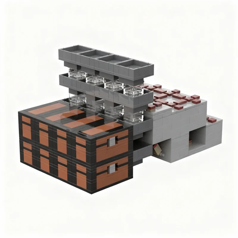 1064pcs MOC My World Hopper Based Sorting System Model Building Blocks Architecture Toys Christmas Gifts DIY Idea Kids Assemble