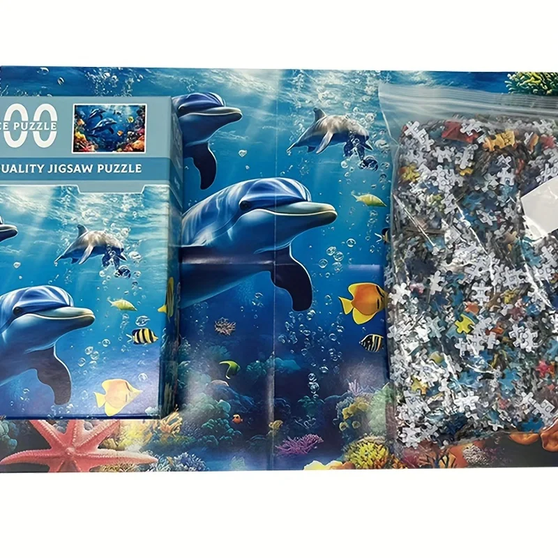 MINI 1000 Piece Jigsaw Puzzle for Adults Undersea World Made of Premium Paper Material Ideal Gift for Christmas New Year,Age 1