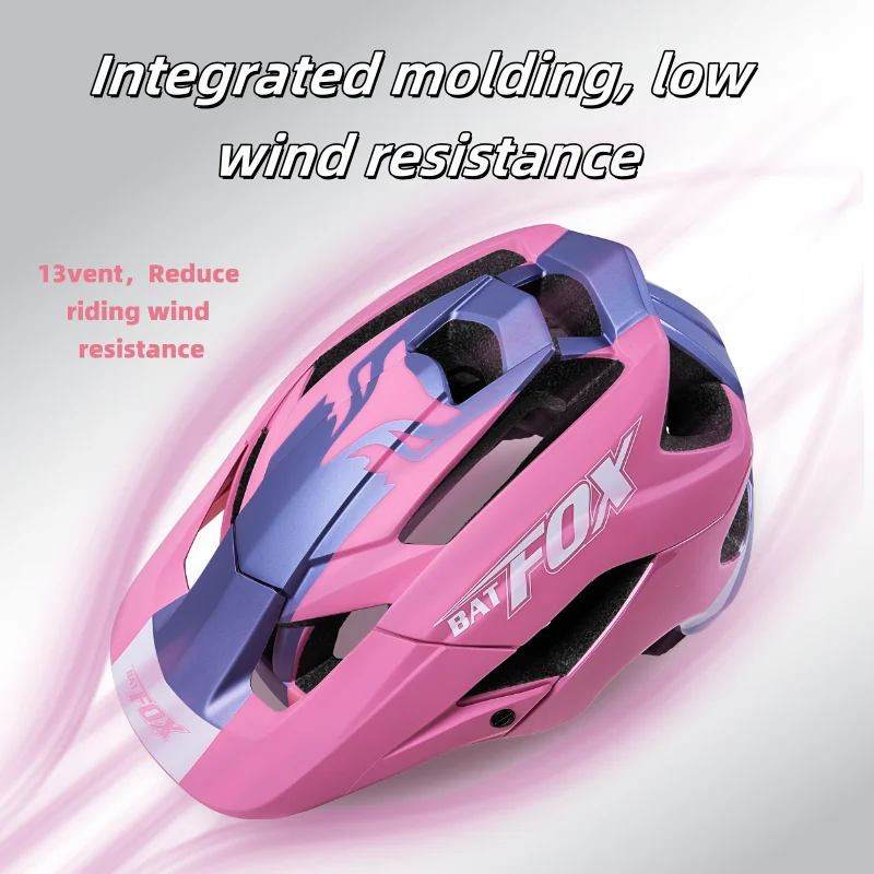 BATFOX Bicycle helmet Cycling mountain climbing CE CPSC light safety integral mold helmet bicycle Mountain bike helmet man women