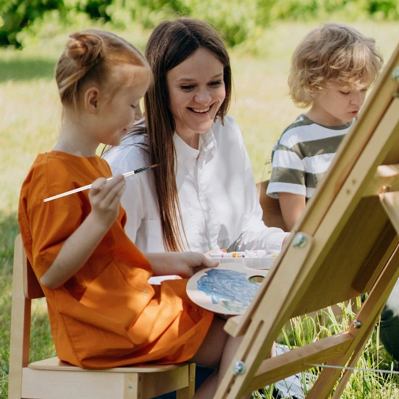 ชุดพู่กันระบายสีอะคริลิคพู่กันระบายสีศิลปินสำหรับวาดภาพสีน้ำมันสีน้ำอะคริลิก