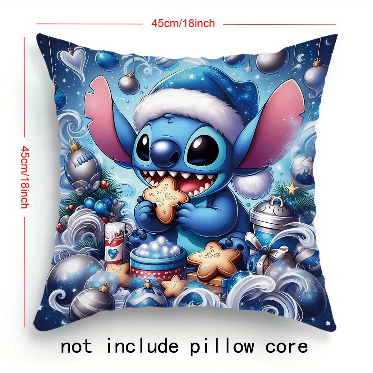 متعددة الحجم السنة الجديدة الكرتون غرزة نمط مطبوعة المخدة عيد ميلاد سعيد الديكور وسادة كيس وسادة المنزل عيد الميلاد زخرفة