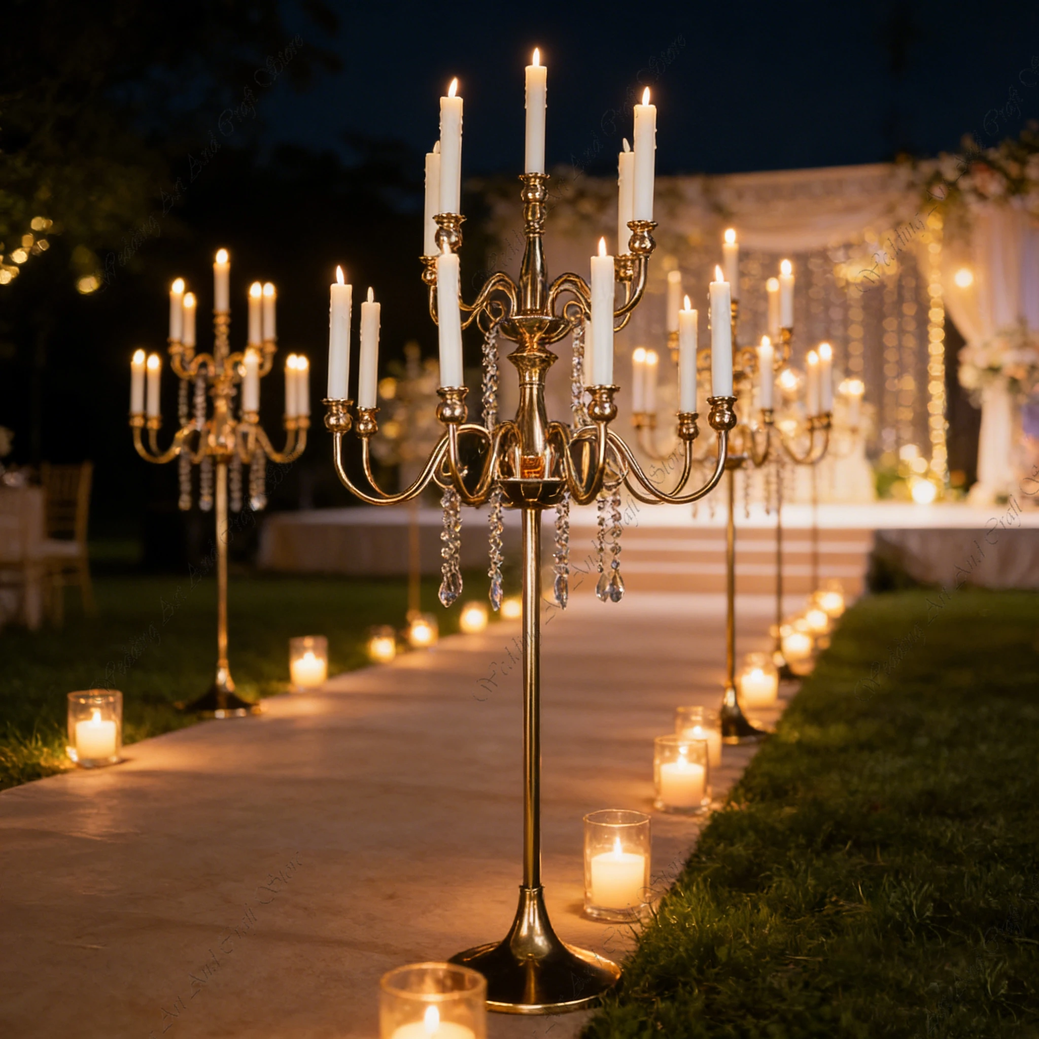 

6pcs f30 100-150cm Metal Candle Holder Candlestick Candelabra Floor Light Event Props Wedding Centerpieces for Tables ivy636