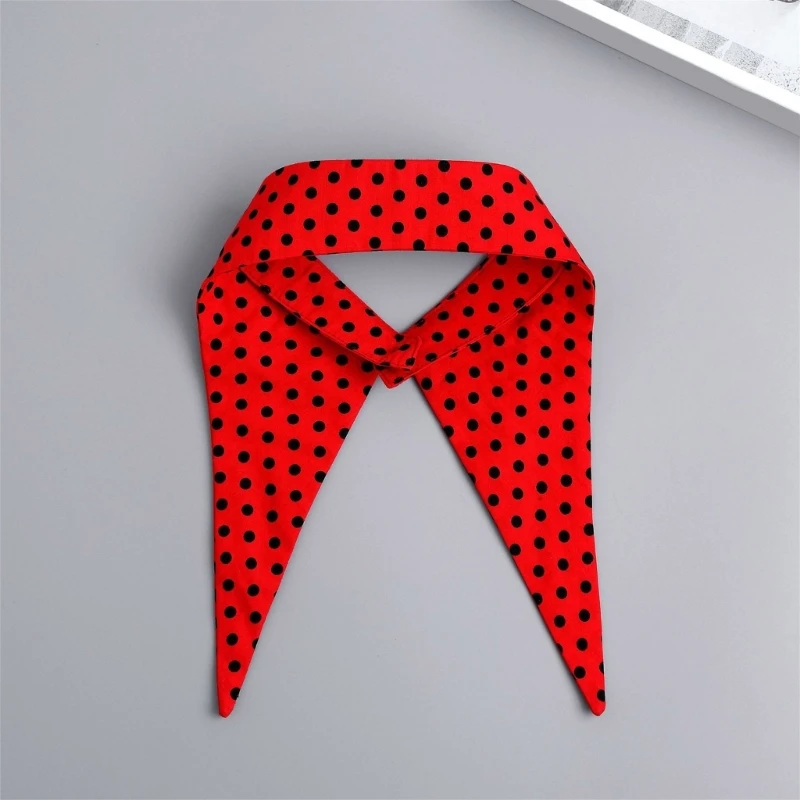 Dotted Detachable Collar Decorative Lapel Collar Shawl Wrap Half Shirt Collar Dropship