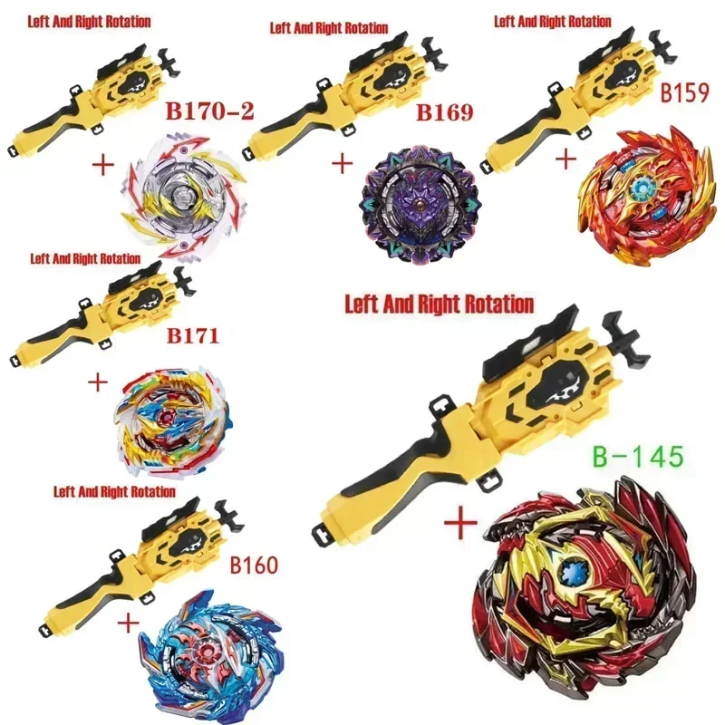 

!!@2025 ГОРЯЧИЙ Beyblade Burst Sparking B174-1 B173 B169 с пусковой установкой, металлический усилитель, лезвие стартера Bayblade Fight Toys Blayblade