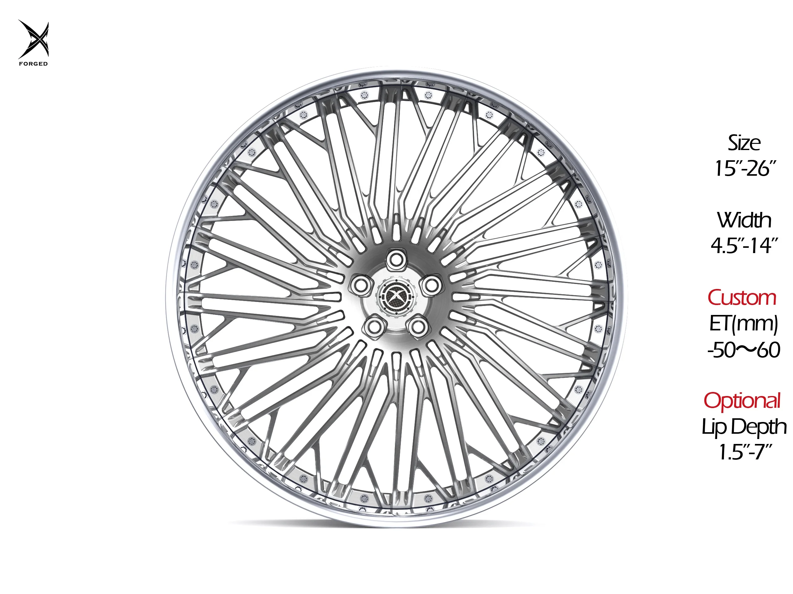 

Customized Forged Car Wheels Rims 2pcs Performance 15-26 Inch Brand Cars New for BMW X5 X6 for Land Rover for Porsche for 911