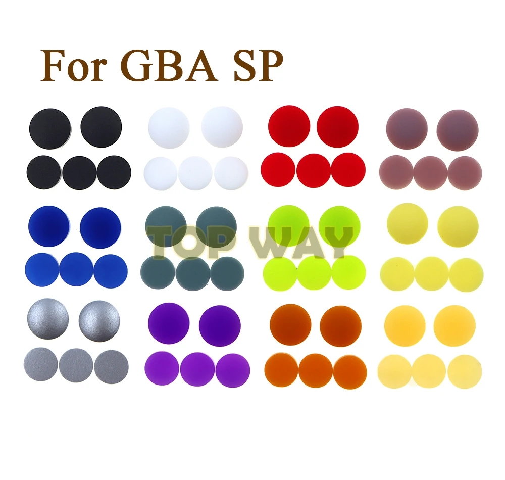 2sets For Gameboy Advance SP Shell Housing Rubber For GBA SP Replacement Screw Dust Plug Cover Rubber Plug