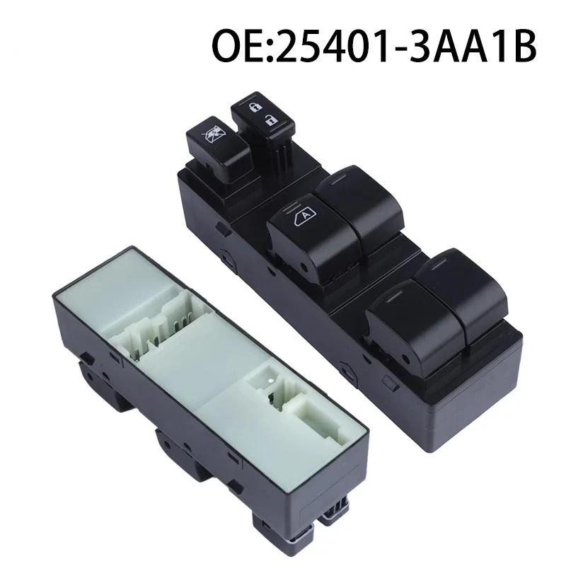 254013AA1B 25401-3AA1B Car Power Window Master Switch 25401-3AA2B 1S14439 for Nissan Versa Note HR16DE