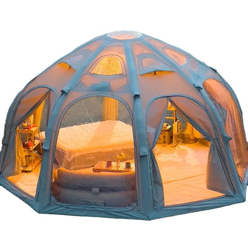 

Outdoor camping tent customize fabric aluminum poles inflatable tents camping shelter picnic tent