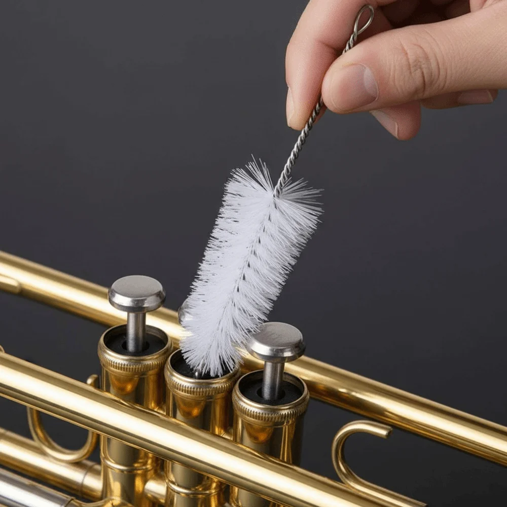 5pcs Mouthpiece Brush​ Trumpet Cleaning Kit ​Flexible Snake Brush​ ​Cleaning Cloth ​Trumpet Maintenance Kit​ ​Convenient Carry